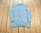 Vintage 1980s Shetland Wool Knit Cardigan Sweater Made In Britain