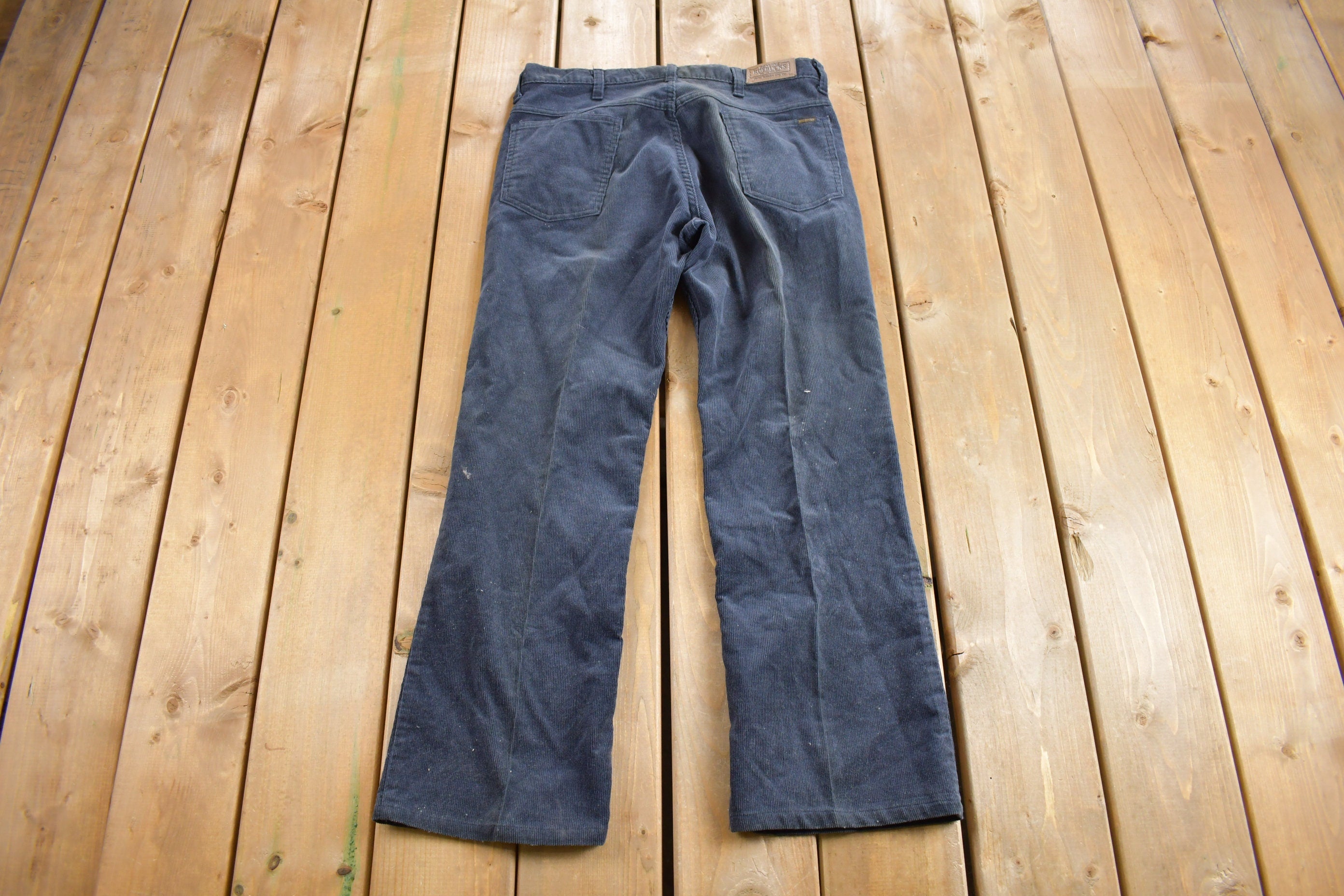 Vintage 1970s Sears Genuine Roebucks Perma Prest Corduroy Pants Size 34 x 29