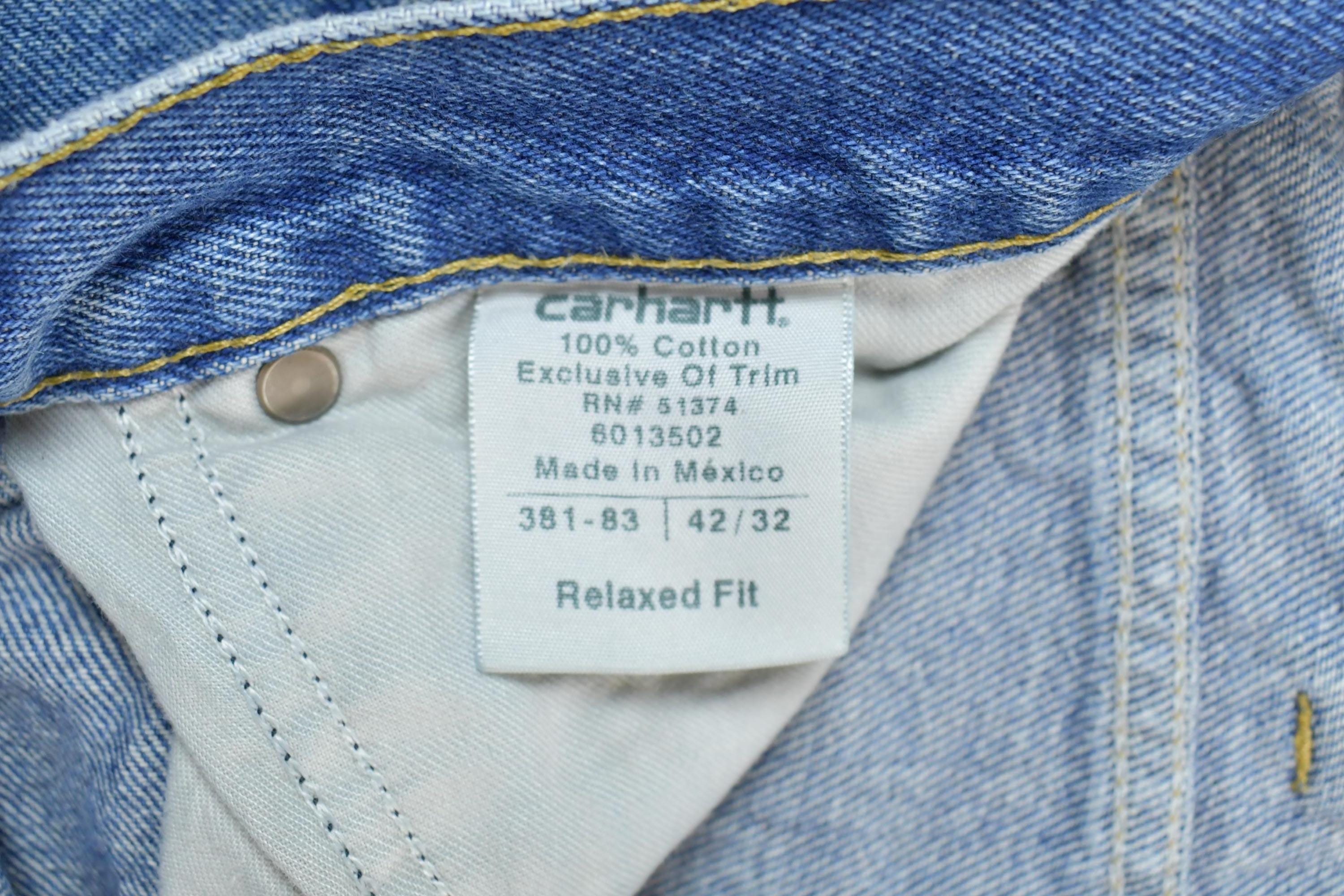 Vintage 1990s Carhartt Work Denim Jeans Size 42x32