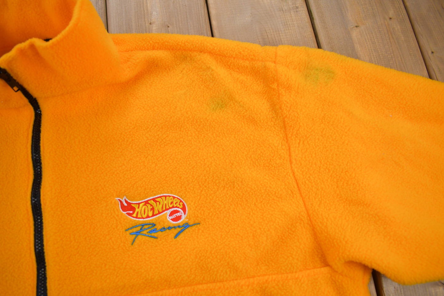 Vintage 1980s Hot Wheels Racing Fleece Sweater / Auburn Sportswear / 90s Sweater / Streetwear / Hiking / Made In USA