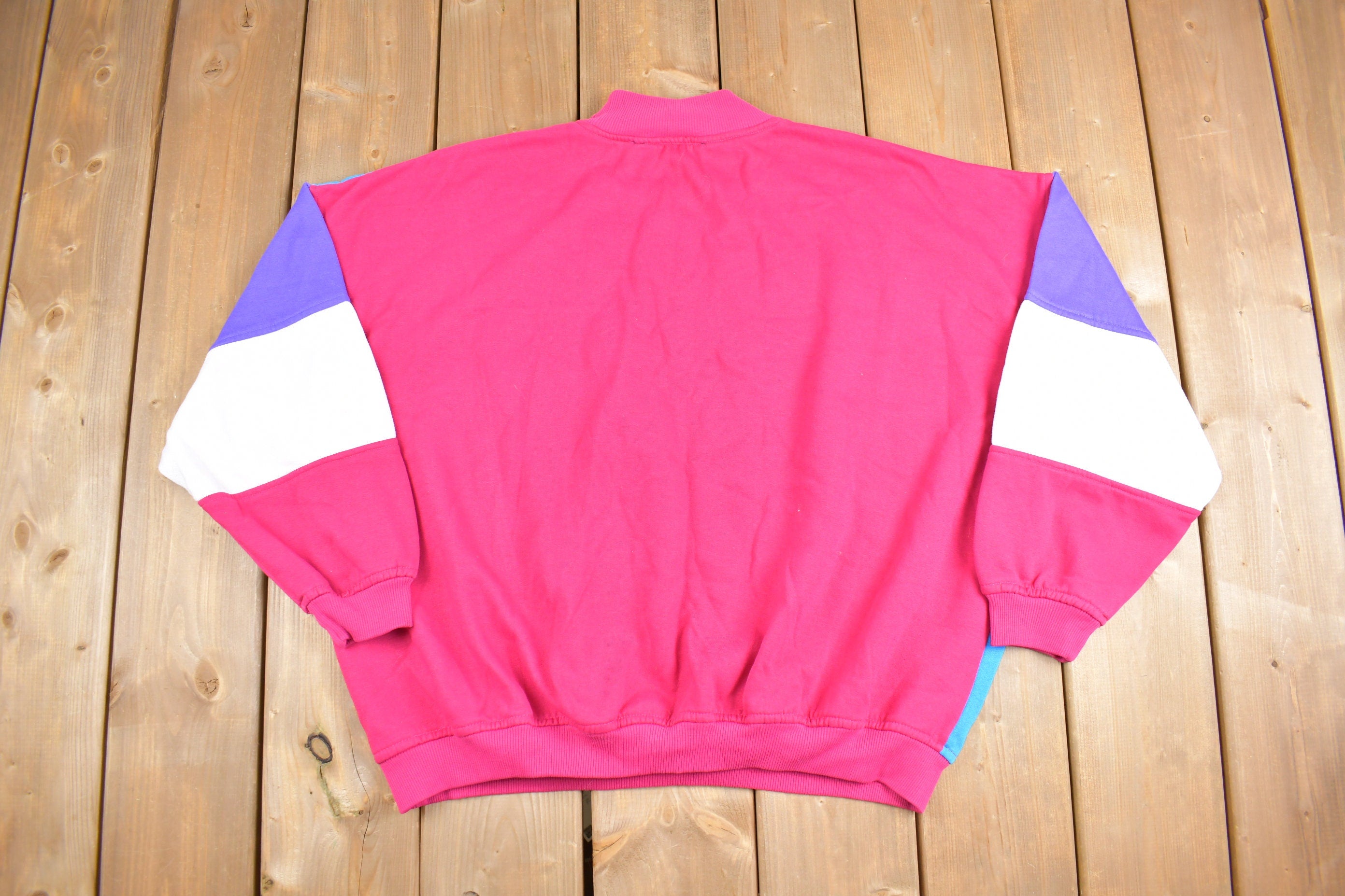 Vintage 1990s Allison Smith Mock Neck Sweatshirt