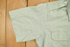 Vintage 1981 Green Button Up Short Sleeve Shirt