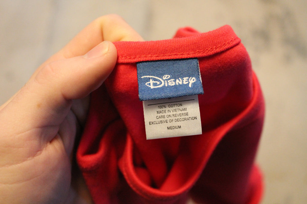 Vintage 1990s Disney Embroidered Crewneck , Long Sleeve , Cartoon Animal Print , Mickey Mouse , Holiday Graphic , Embroidery  BS6