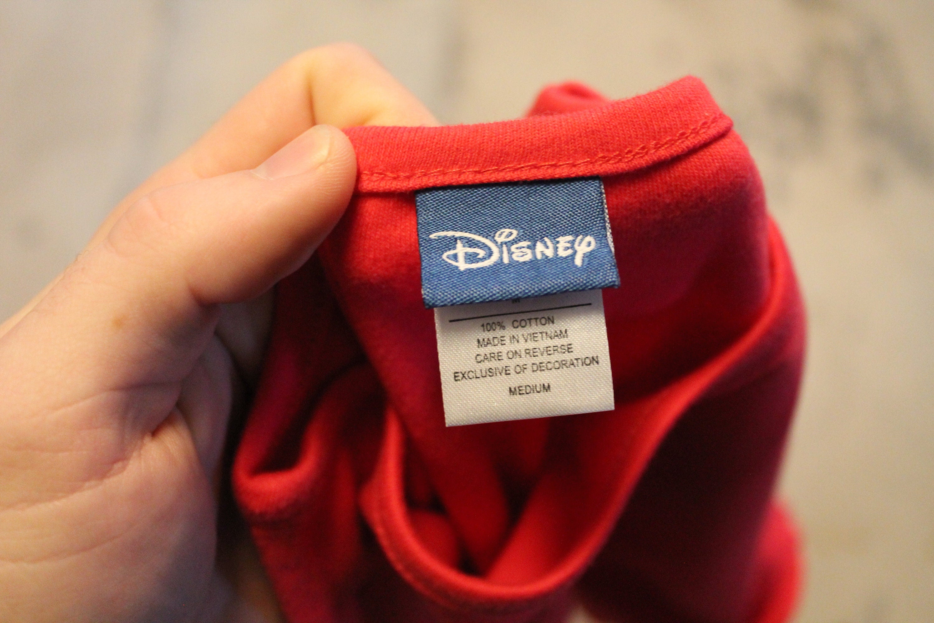 Vintage 1990s Disney Embroidered Crewneck , Long Sleeve , Cartoon Animal Print , Mickey Mouse , Holiday Graphic , Embroidery  BS6