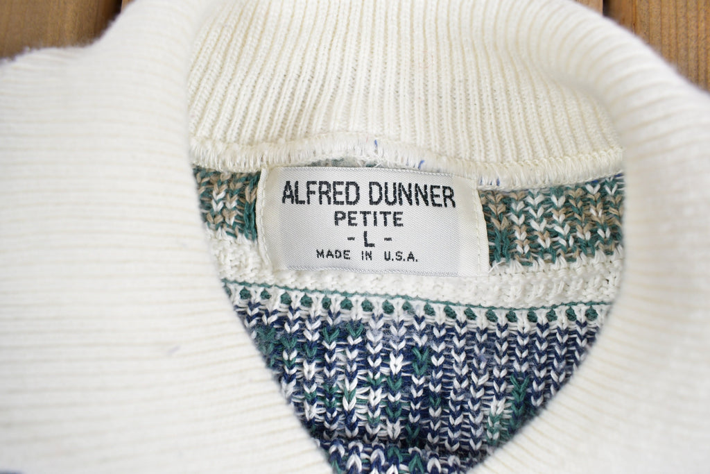 Vintage 1980s Alfred Dunner Knit Polo Sweater