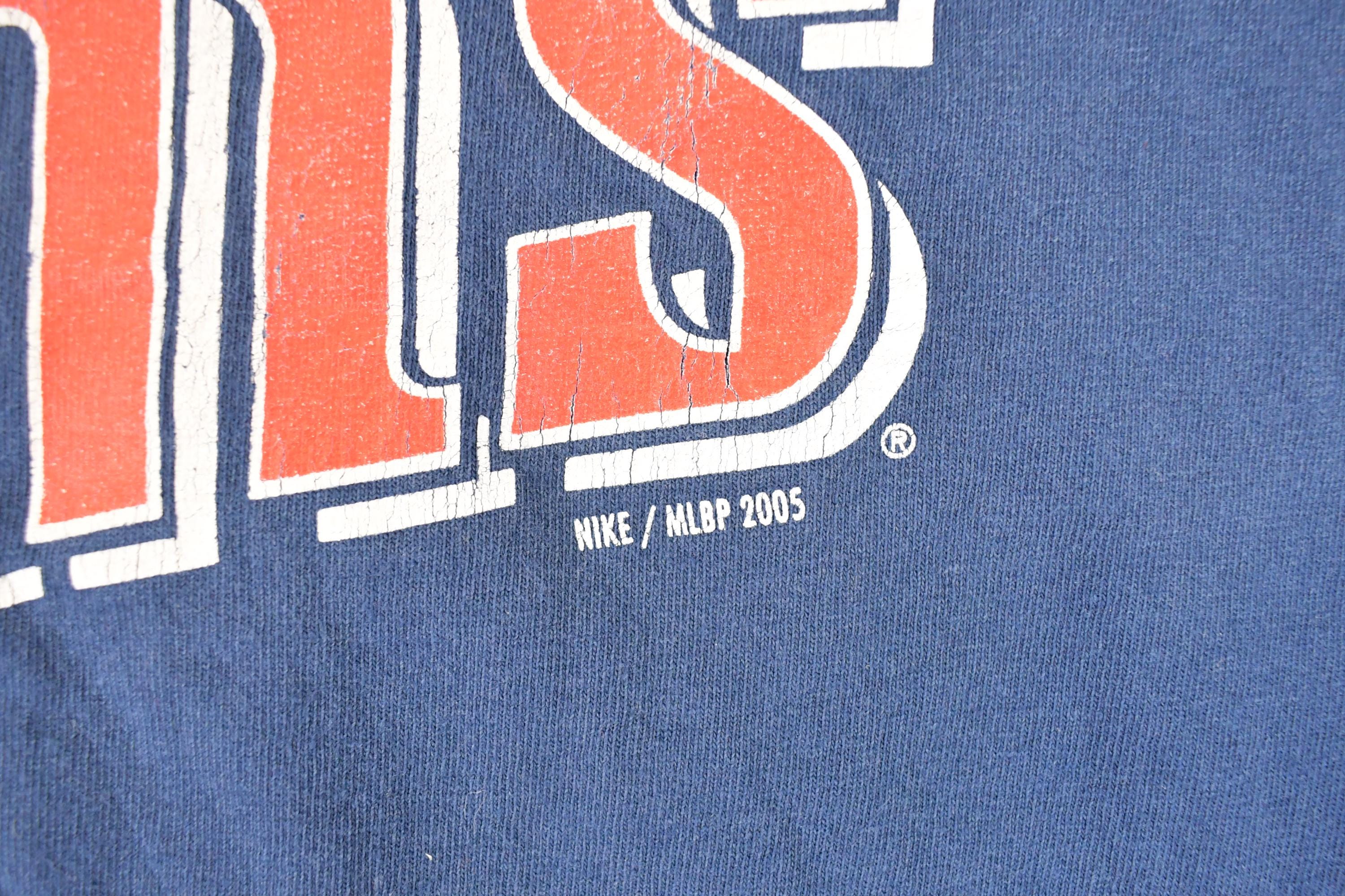 Vintage Y2K Nike Minnesota Twins Centre Scoosh MLB T-Shirt Men's XL