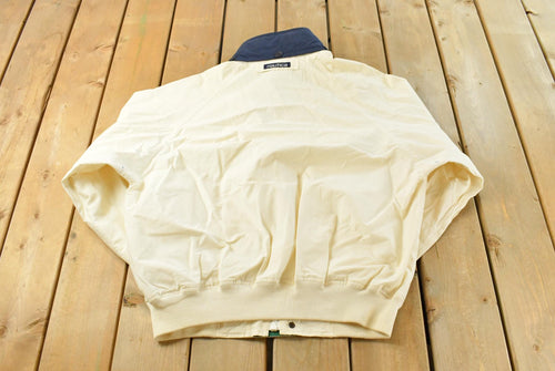 Vintage 1990s Nautica Challenge J-Class Windbreaker Jacket Men's L / 90s Sailing Windbreaker / Vintage Streetwear / Americana