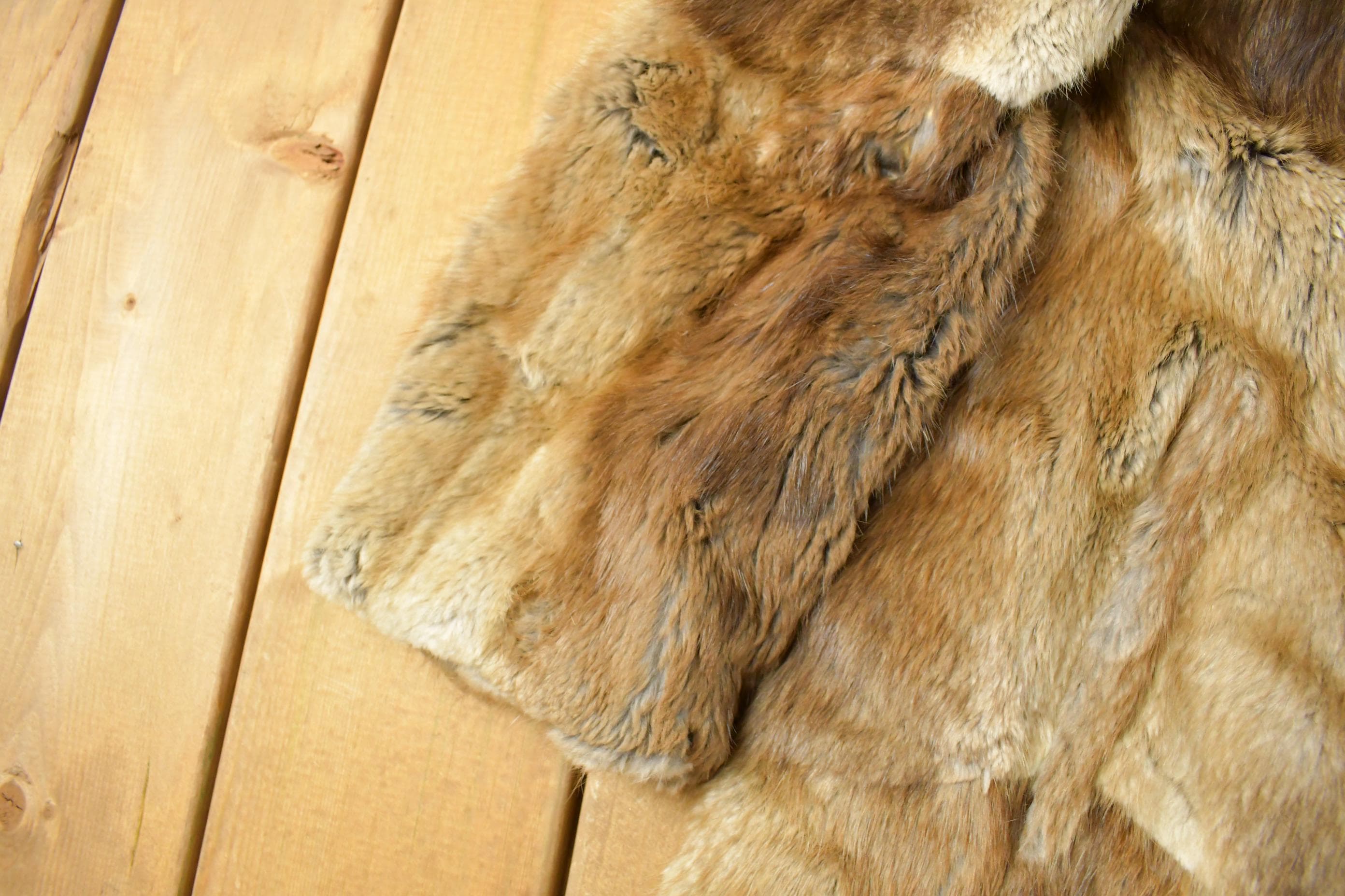 Vintage 1960s Henry Furs Rabbit Fur Full Length Coat Men's Small