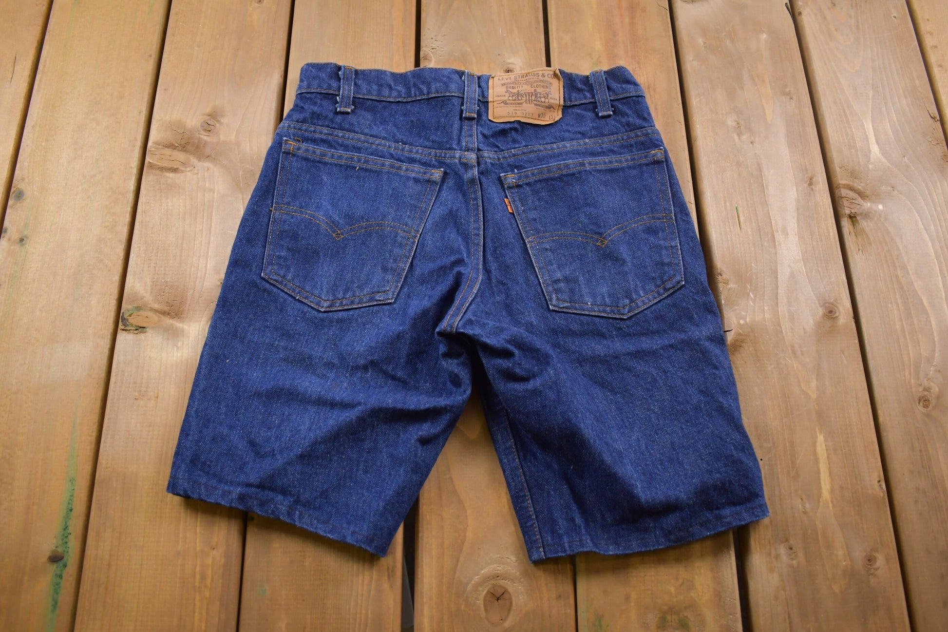 Vintage 1980s Levi's Jean Orange Tab Shorts 29 x 9