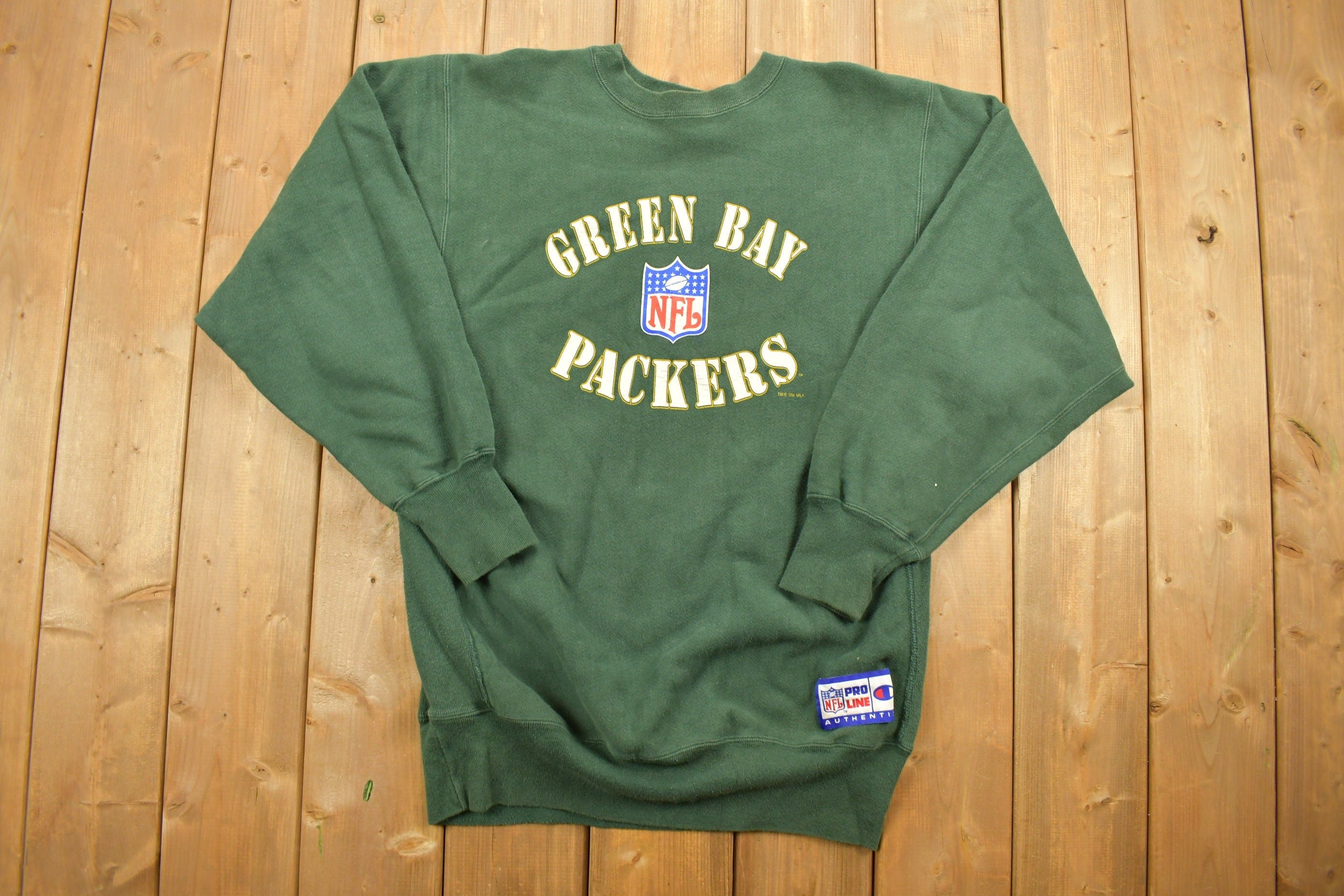 Vintage 1994 Green Bay Packers Champion White Tag Crewneck