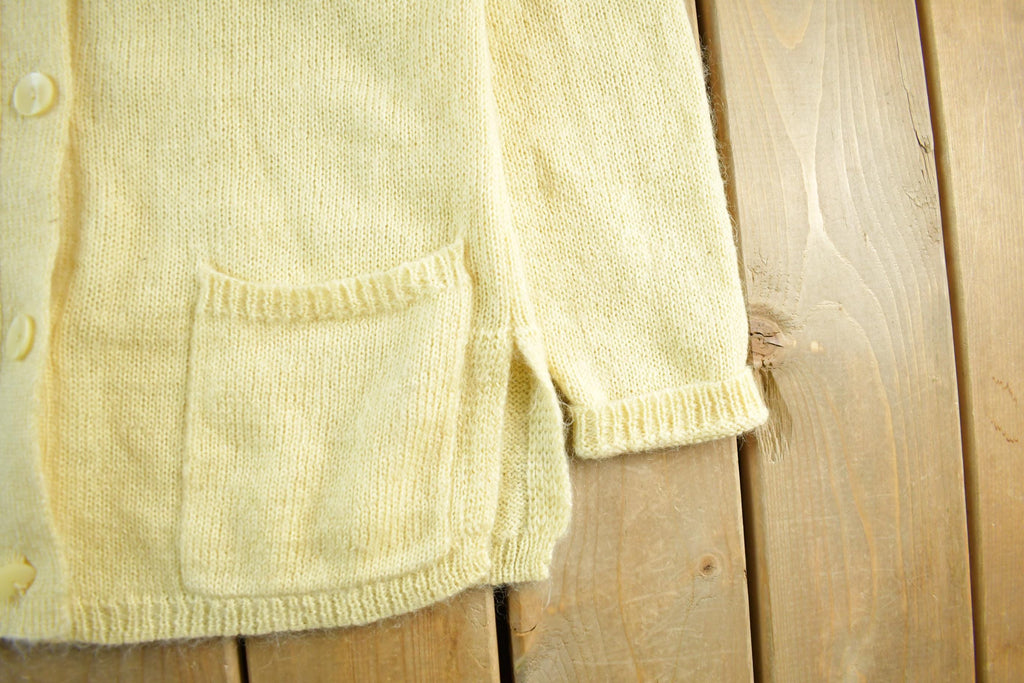 Vintage 1980s John Meyer Mohair Knit Cardigan Sweater Women's Small