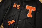Vintage 1985 T Panthers Wool Letterman Varsity Jacket