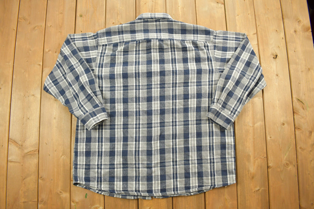 Vintage 1990s Field Master Plaid Flannel Button Up Shirt