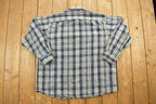 Vintage 1990s Field Master Plaid Flannel Button Up Shirt
