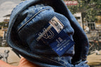 Venezia 1990s Embroidered Denim Snap Button Jean Shirt