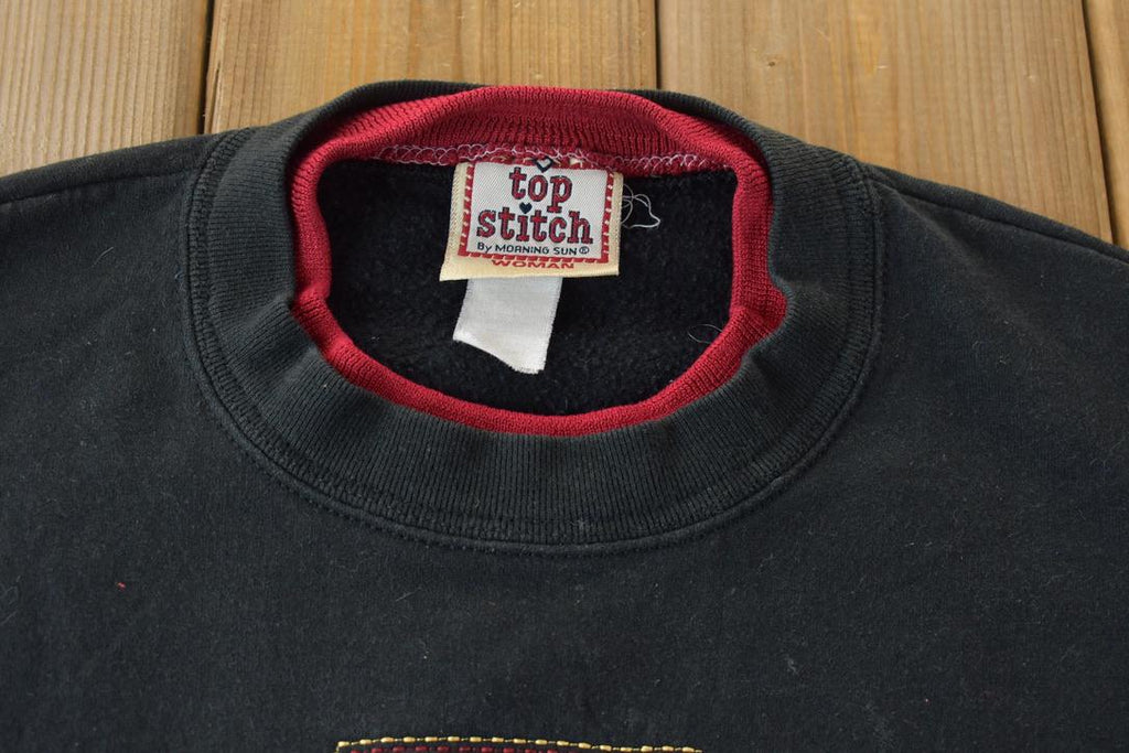 Vintage 1990s Cute Flower Crewneck Sweater