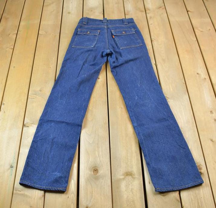 Vintage 1970s Levi's Bush Jeans Orange Tab 516 Denim Size 30 x 34