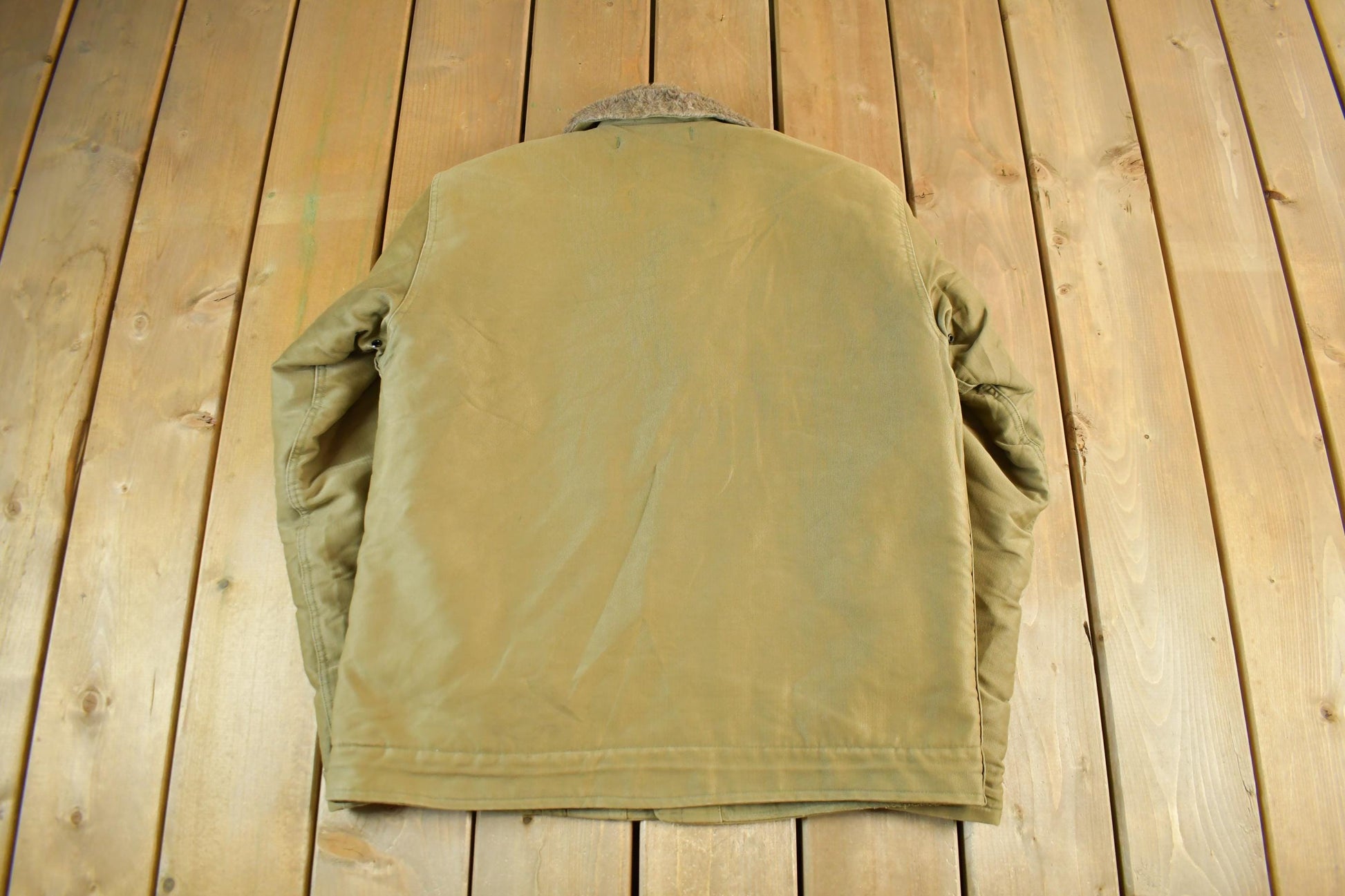 Vintage 1940s Navy N-1 Deck Jacket Men's M-L