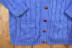 Vintage 1990s Kelly Harper Knitted Cardigan Button Up Sweater