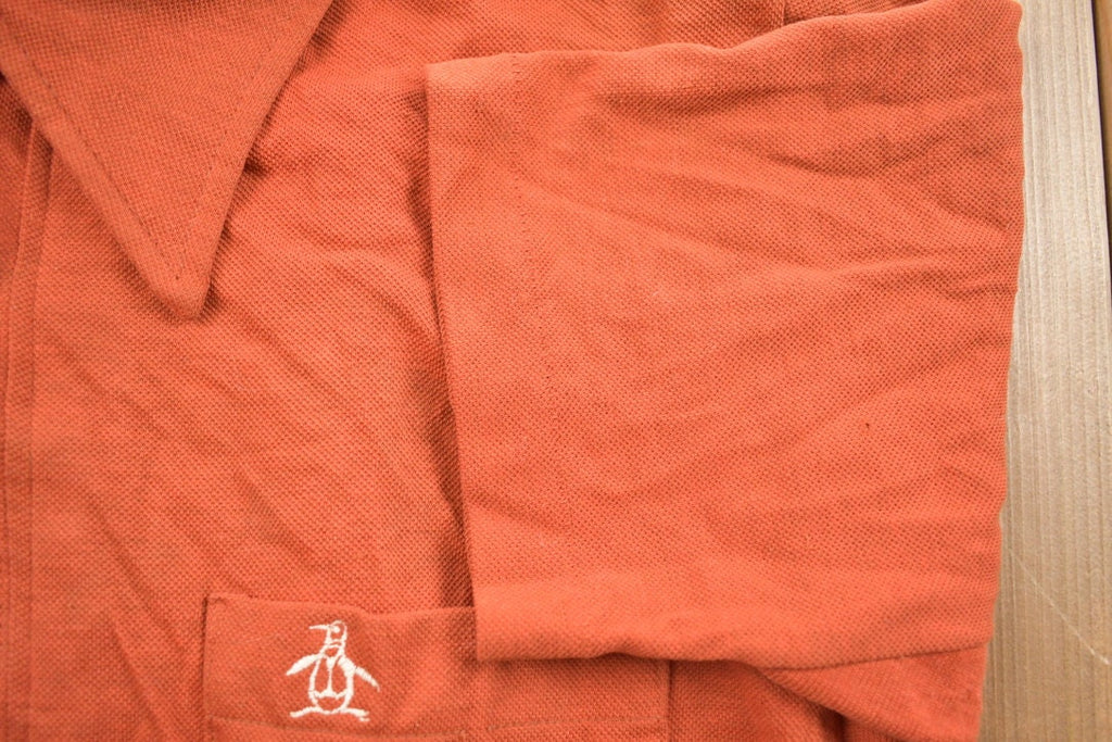 Vintage 1990s Grand Slam Munsingwear Button Up Collar Pocket T-Shirt