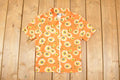 Vintage 1990s Floral AOP Souvenir Zip T-Shirt Women's S