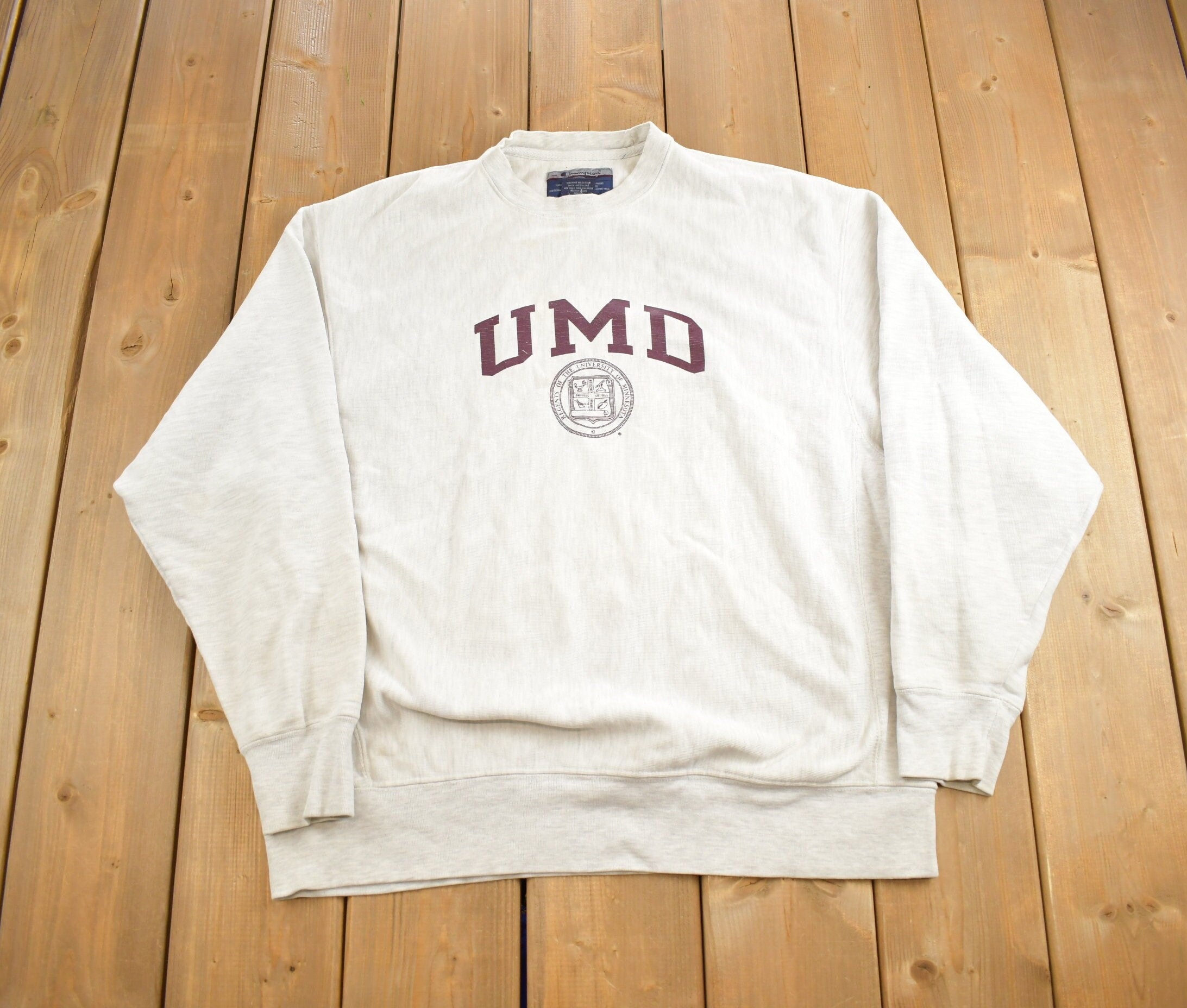 Vintage 1990s University Of Maryland Champion Reverse Weave Crewneck
