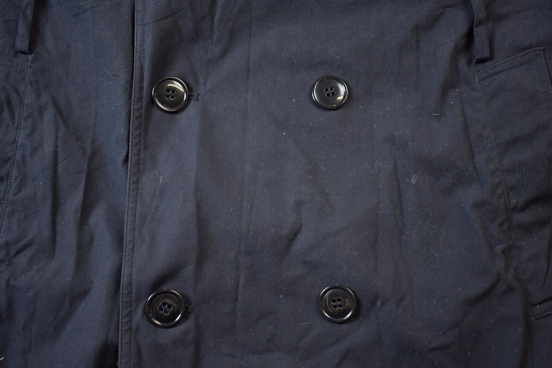 Vintage 1980s Military Full Length Nylon Trench Coat - 44L