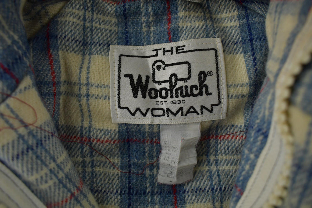 Vintage 1990s Woolrich Woman Plaid Lined Jacket