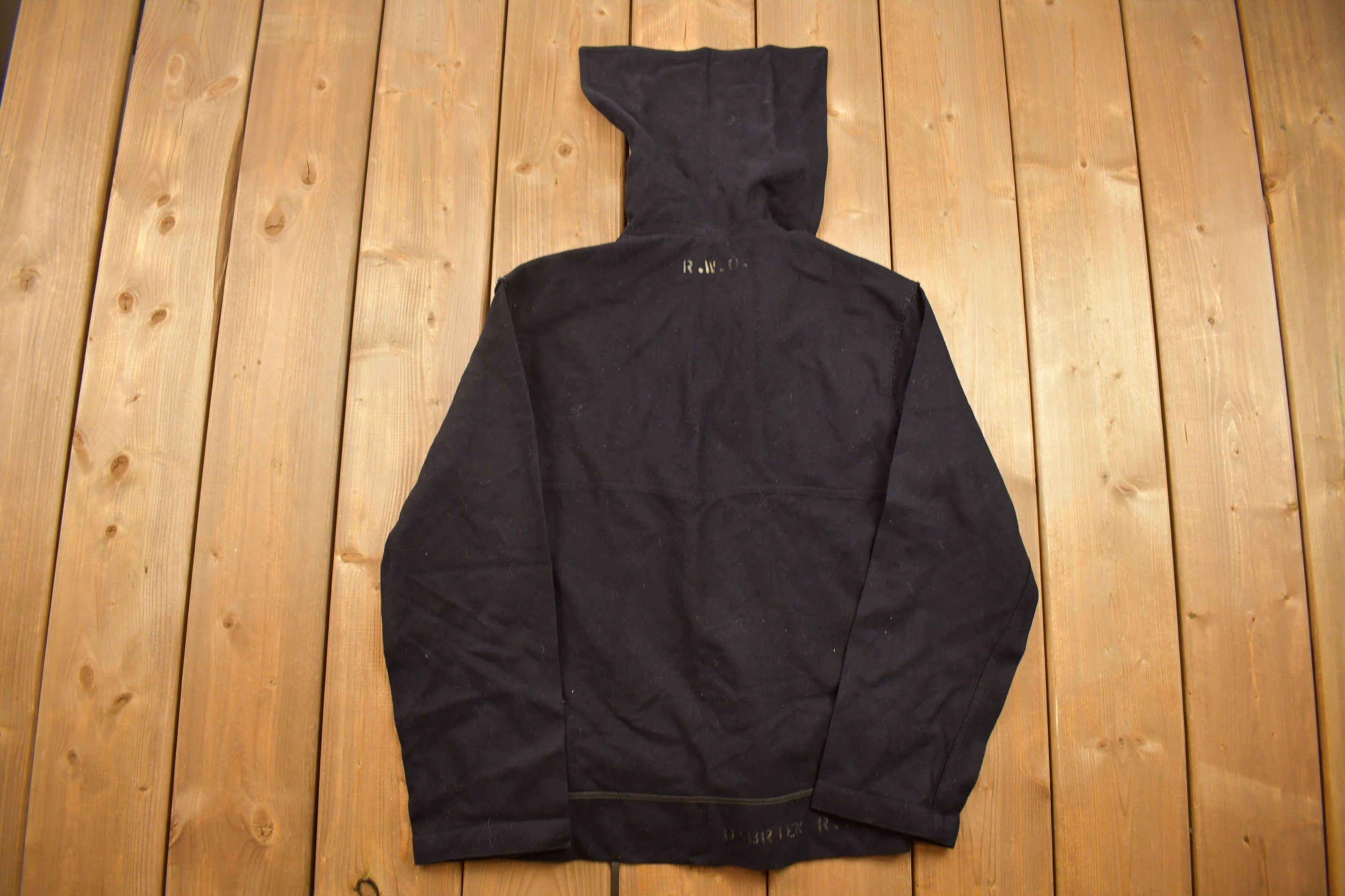 Vintage 1940s Naval Clothing Factory Blank Hoodie