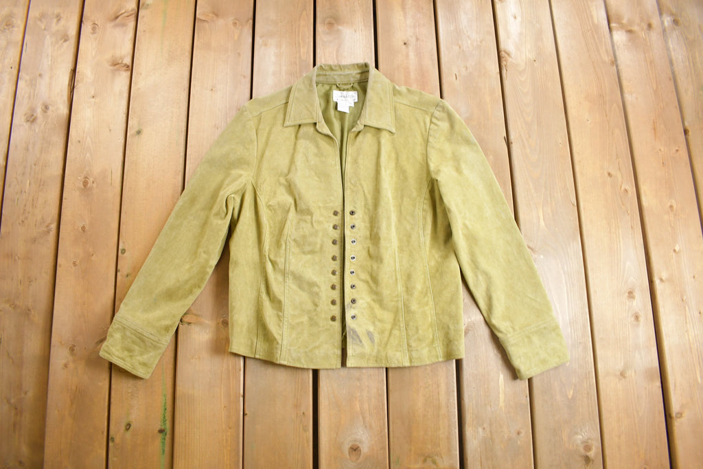 Vintage 1980s Live a Little Suede Jacket