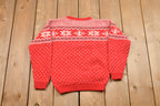 Vintage 100% Knitted Christmas Sweater
