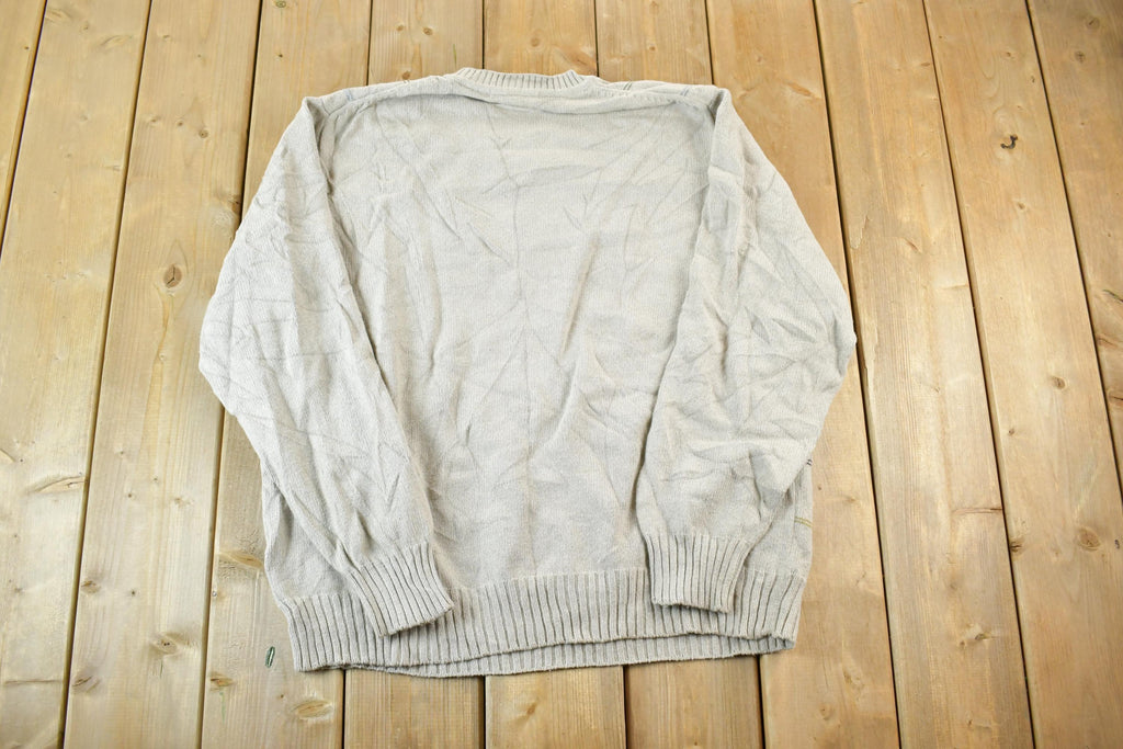 Vintage 1990s Geoffrey Beene Knit Crewneck Sweater