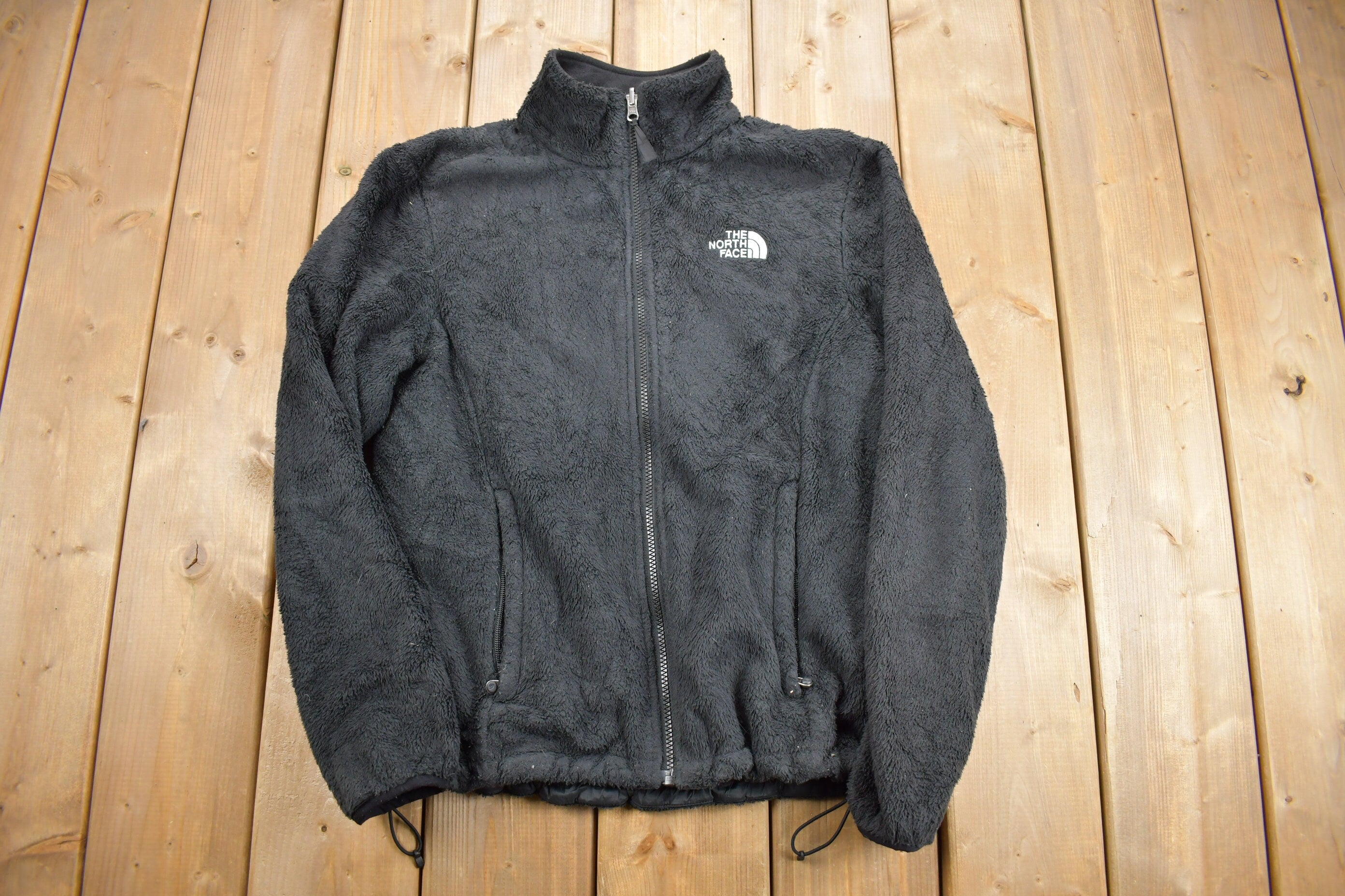 Vintage 1990s The North Face Fleece Full Zip Sweater  Women's  Embroidered  Streetwear  Athleisure  Outdoorsman