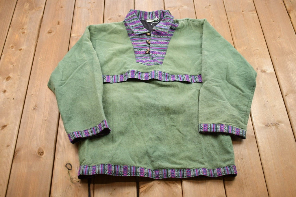 Vintage 1990s Gypsy Rose Aztec Theme Sweatshirt