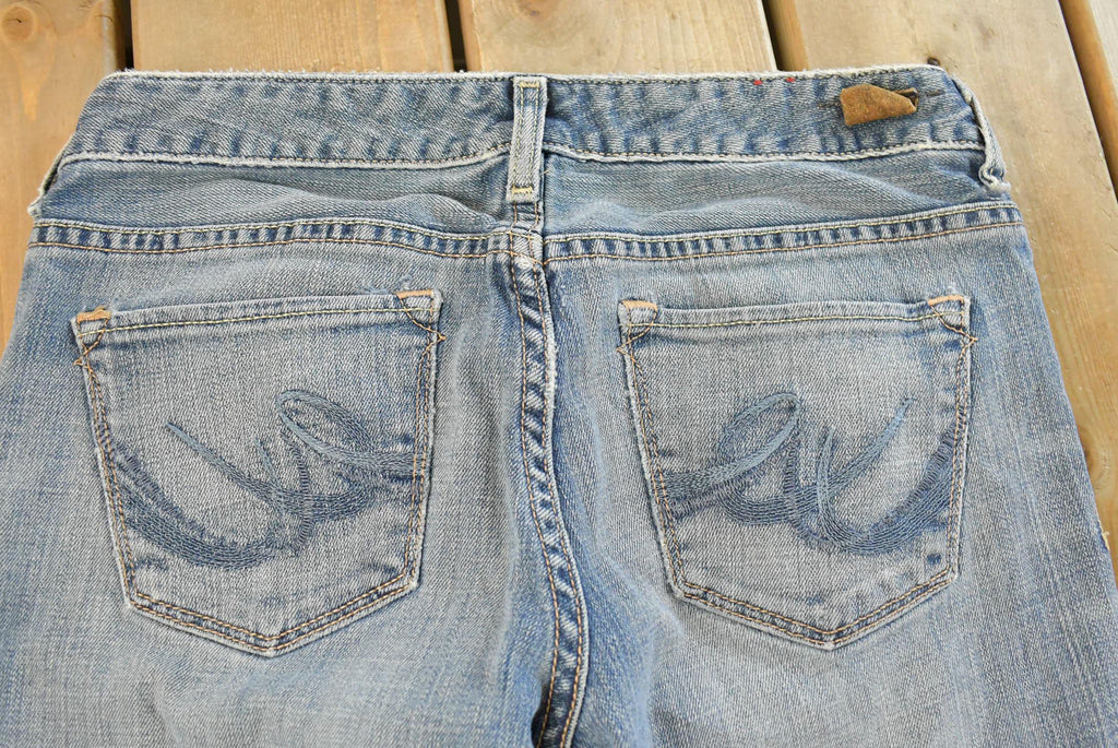 Vintage Y2K X2 Low Rise Flare Denim Jeans Women's 30 x 32 / Bell Bottoms / Distressed