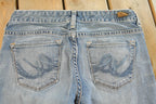 Vintage Y2K X2 Low Rise Flare Denim Jeans Women's 30 x 32 / Bell Bottoms / Distressed