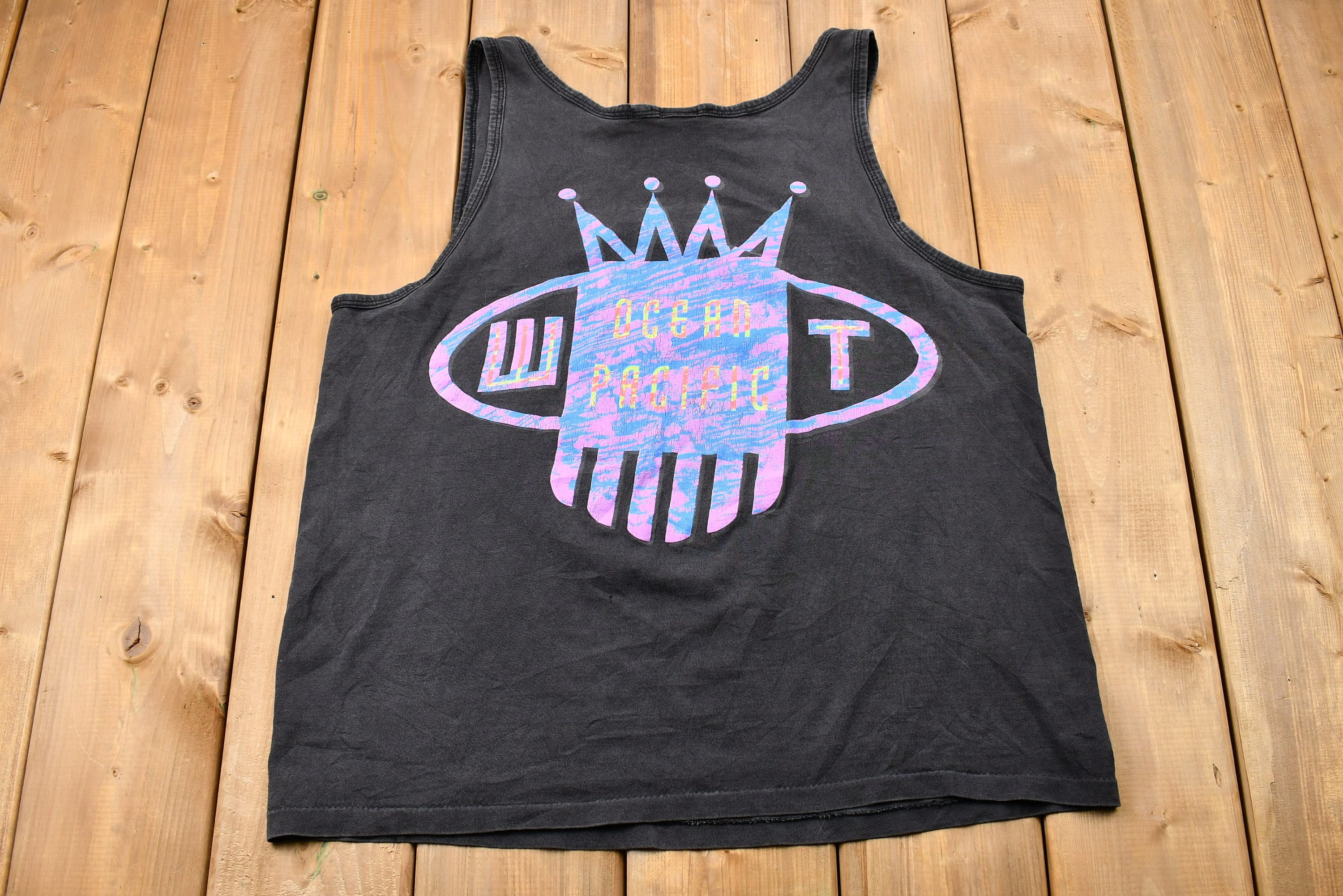 Vintage 1990s Ocean Pacific West Graphic Tank Top