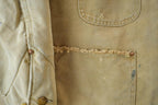 Vintage 1970s Distressed Carhartt Blanket Lined Chore Coat Made In USA