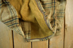 Vintage 1970s Oakbrook Sears Roebuck Wool Flannel Button Up Shirt Jacket Men's 38