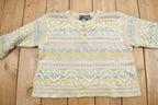 Vintage 1990s Liz Wear Striped Knit Sweater