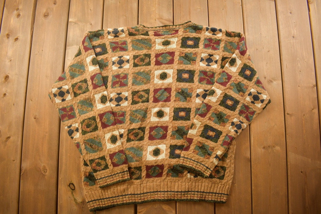 Vintage 1990s Bachrach Knitted Crewneck Sweater