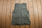 Vintage 1990s Travel Smith Cargo Vest  Vintage Denim  Streetwear  Vintage Fall Outerwear  Fall Jacket  Hunting  Fishing