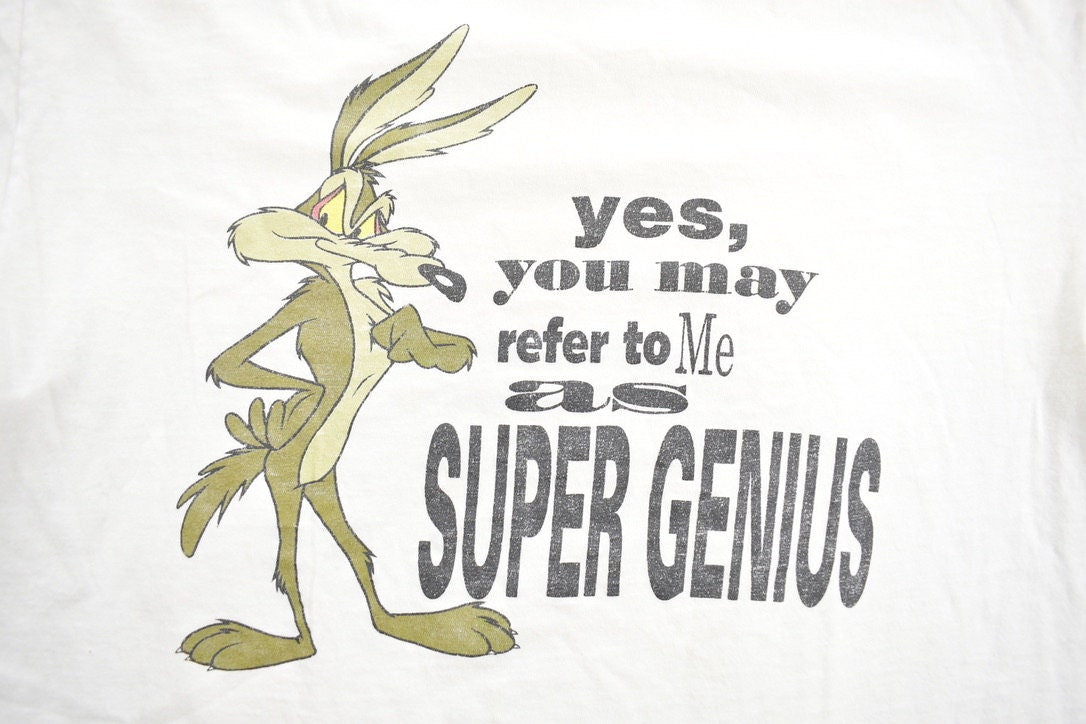 Vintage 1990s Looney Tunes Road Runner Promo T-shirt / Vintage Movie Tee / Made In USA / Single Stitch / Rare Vintage