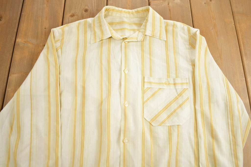 Vintage 1990s Striped Button Up Shirt