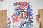 Vintage 1992 Montreal Canadiens NHL All Over Print Graphic T-Shirt