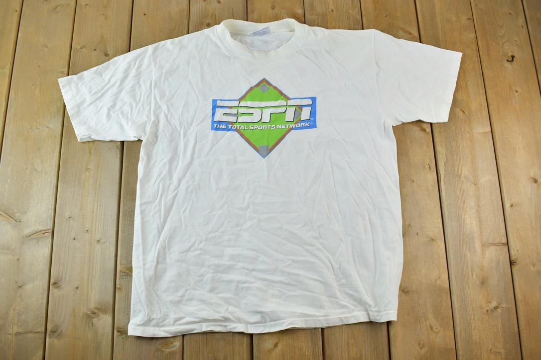 Vintage 1990s Espn Souvenir Single Stitch Graphic Print T-Shirt