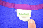 Vintage 1990s LL Bean Fleece Quarter Button Sweater Women's XL / Outdoorsman / 90s Outdoorsman Sweater / Fleece Hiking Zip up