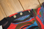 Vintage 1990s 3D Coloured Cable Knit Women's Sweater