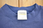 Vintage 1990s Tultex Blank Navy Crewneck Sweatshirt