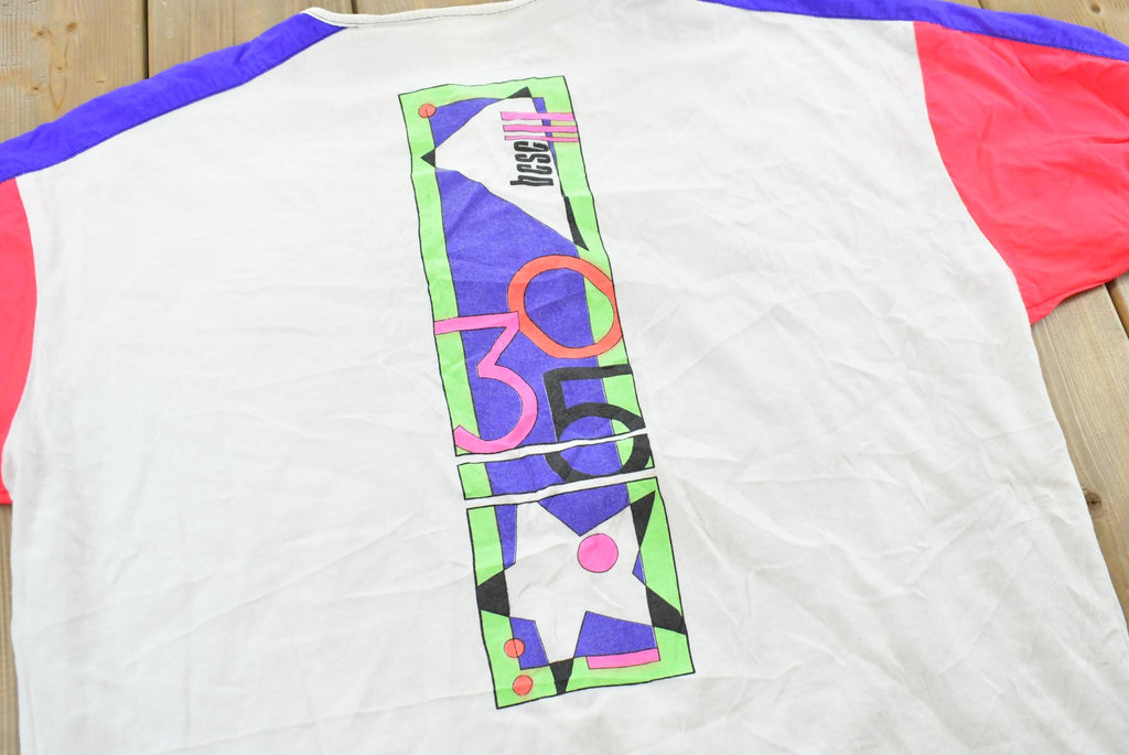 Vintage 1990s Bay Club Souvenir Active Henley Short Sleeve T-Shirt Mens L